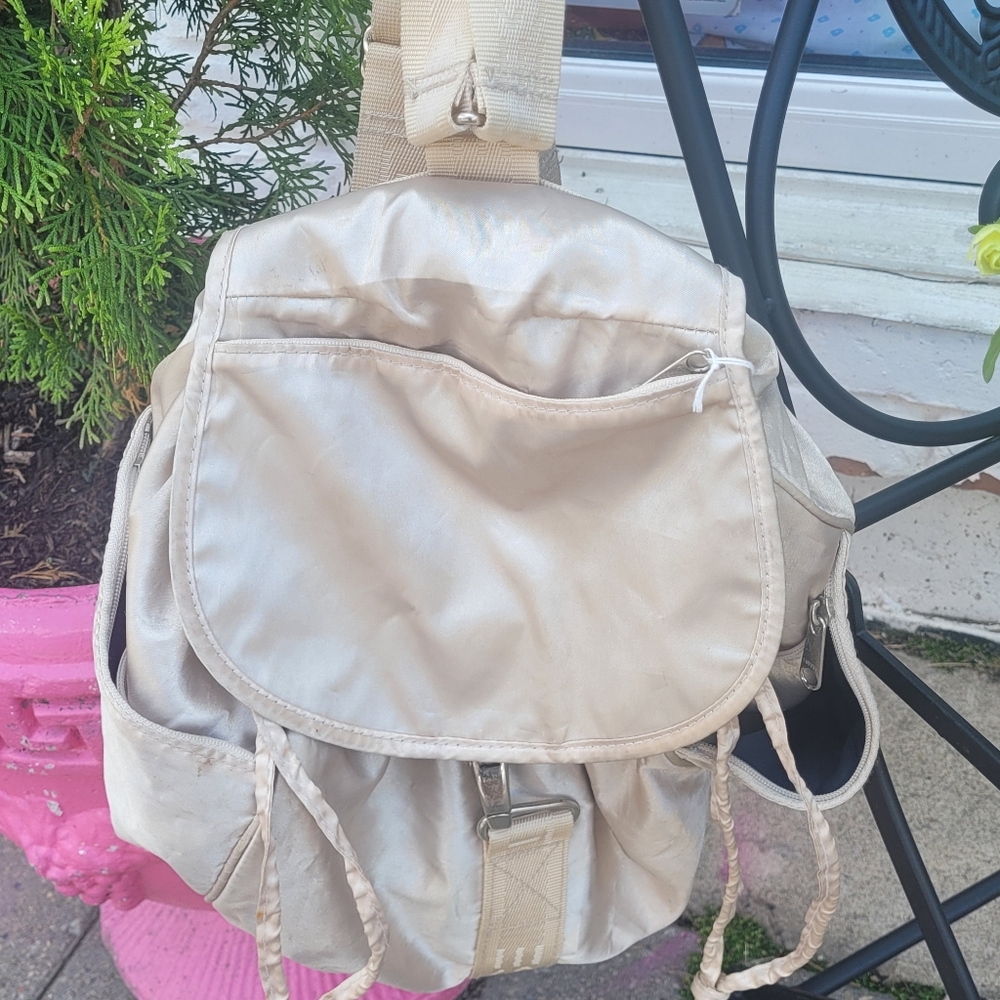 Esprit gold satiny backpack